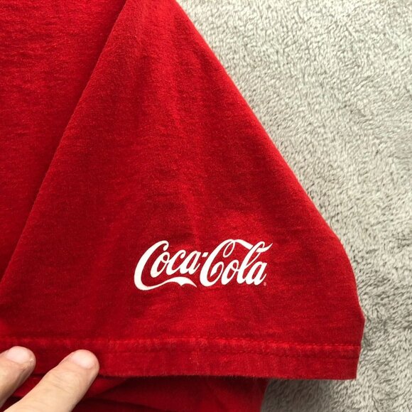 2 Coca-Cola T-Shirts Men's XL Lot Of Two Red Short Sleeve Casual Graphic Tee Cot - Picture 14 of 16